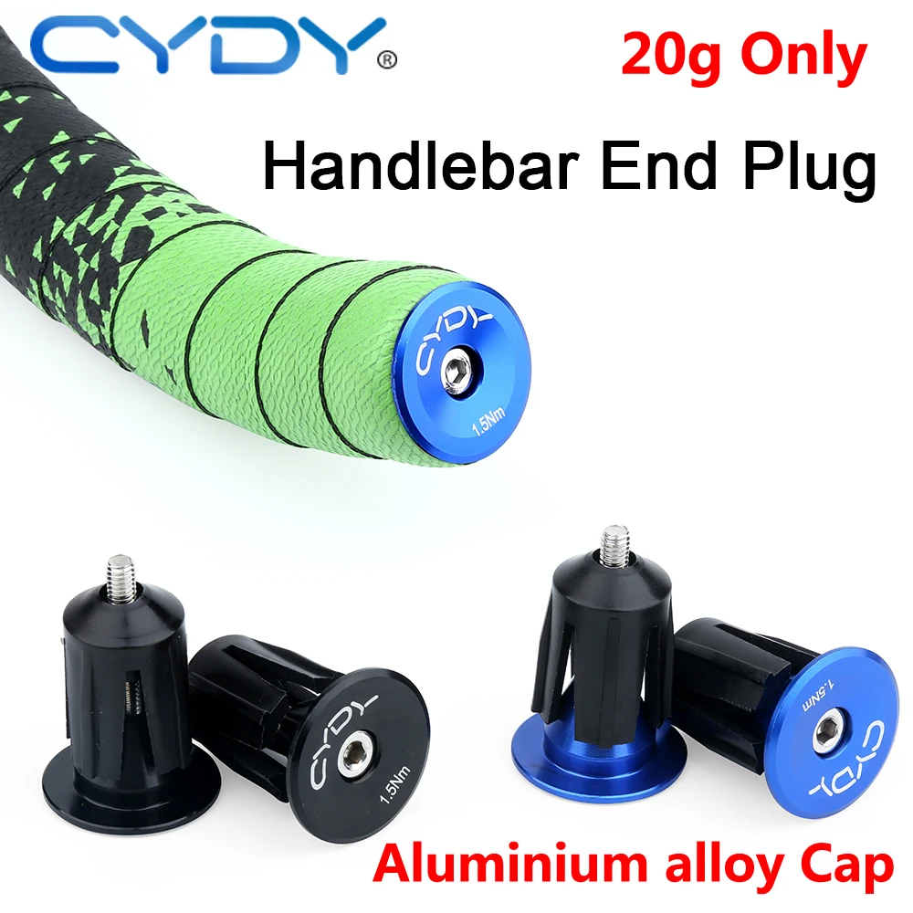 CYDY Bicycle Handlebar End Plug Pairs Road MTB Bike Handle bar Cycling Bike grips/Tape aluminium alloy Cap Plug bicicleta parts