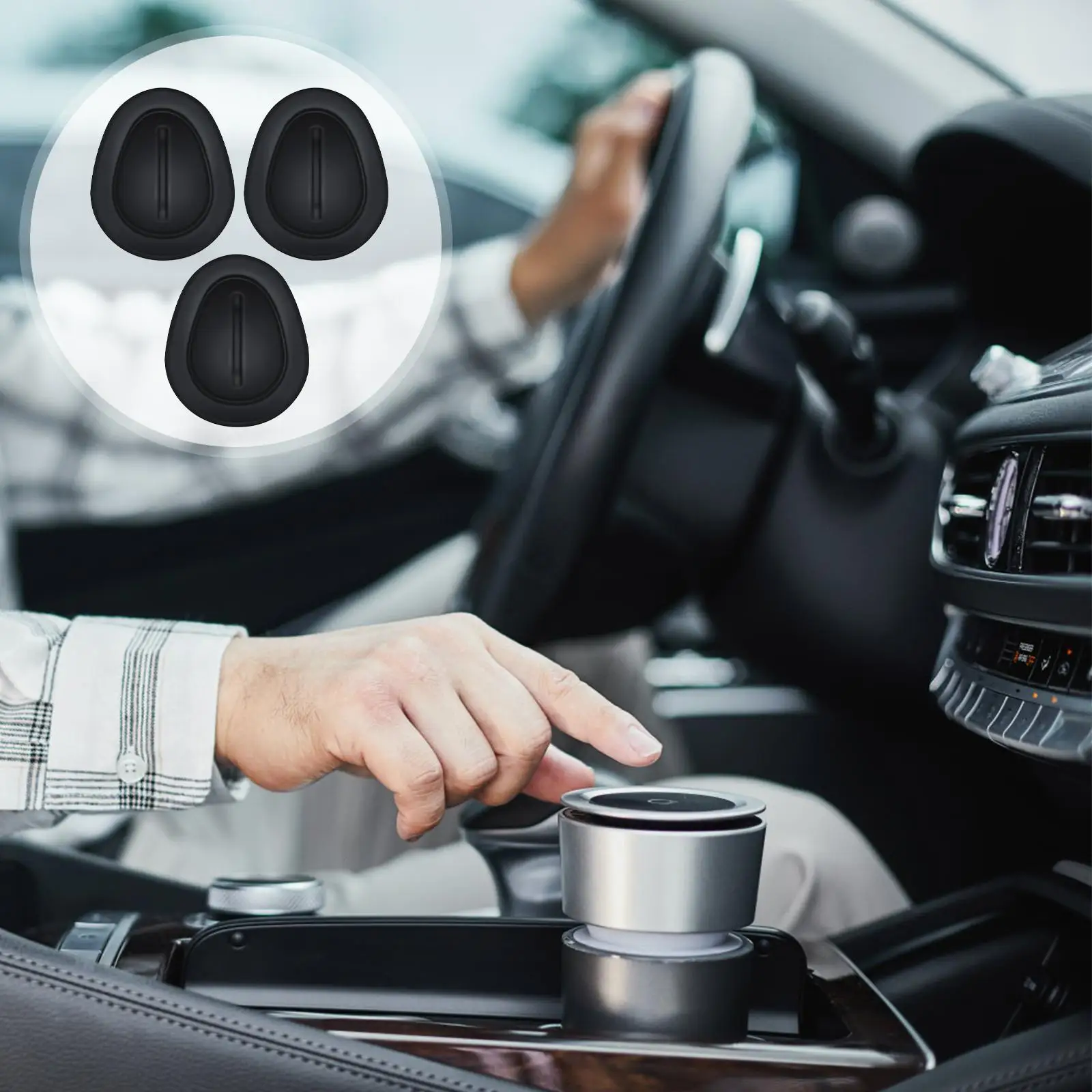 Universal Car Cup Holder Insert Limiter Slot Slip Limits Clip Elastic Silica Gel Anti Shake Fixed Bottle Glass Cup Drink Holders