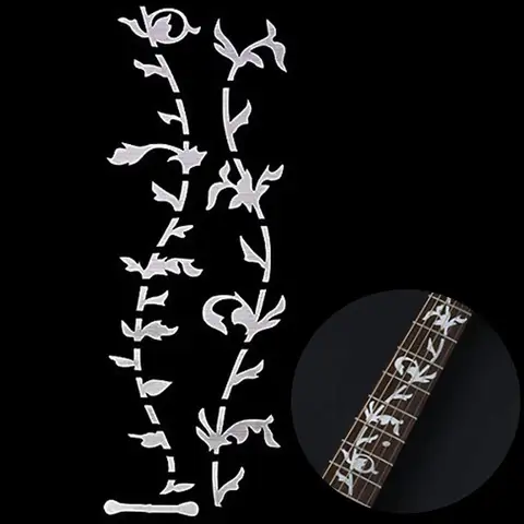 DIY गिटार नेक फ्रेटबोर्ड स्टिकर, संगीत गिटार, बास, ध्वनिक गिटार, इलेक्ट्रिक गिटार के लिए फ्रेट इनले स्टिकर 8 best sales फेंडर नेक - №2