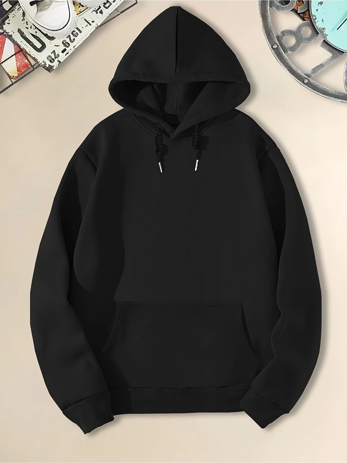 Herren Biker-Print Hoodie Hip-Hop Sport Streetwear Motorradfahrer Lässiger Lockerer Pullover Sweatshirt Oberteil – Detail 9