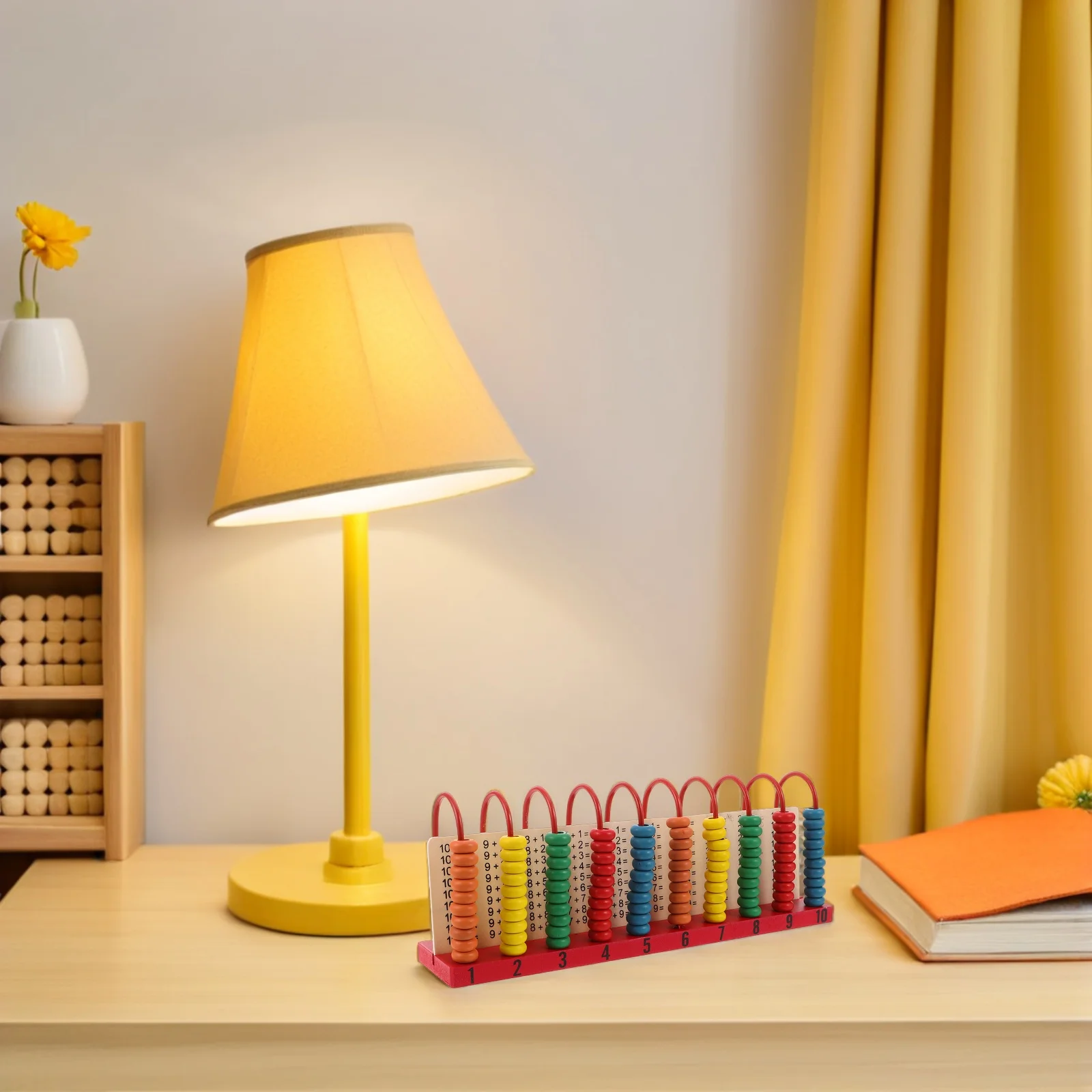 

Wooden Abacus Kids Math Geometric Stacker Beads Addition Subtraction Calculation Bead Abacus Counting Learning Tool Preschool