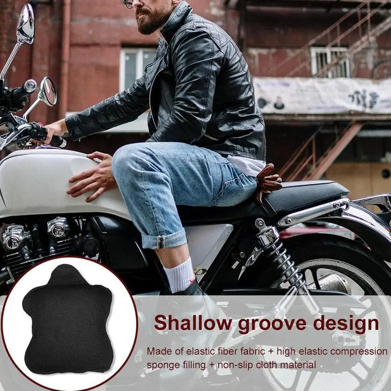 1 Stuks Motorfiets Gel Zitkussen Ademende Warmte Isolatie Seizoen Slip Zonnebrandcrème Luchtschok Anti Vier Stoel Absorptie Pad Hoes