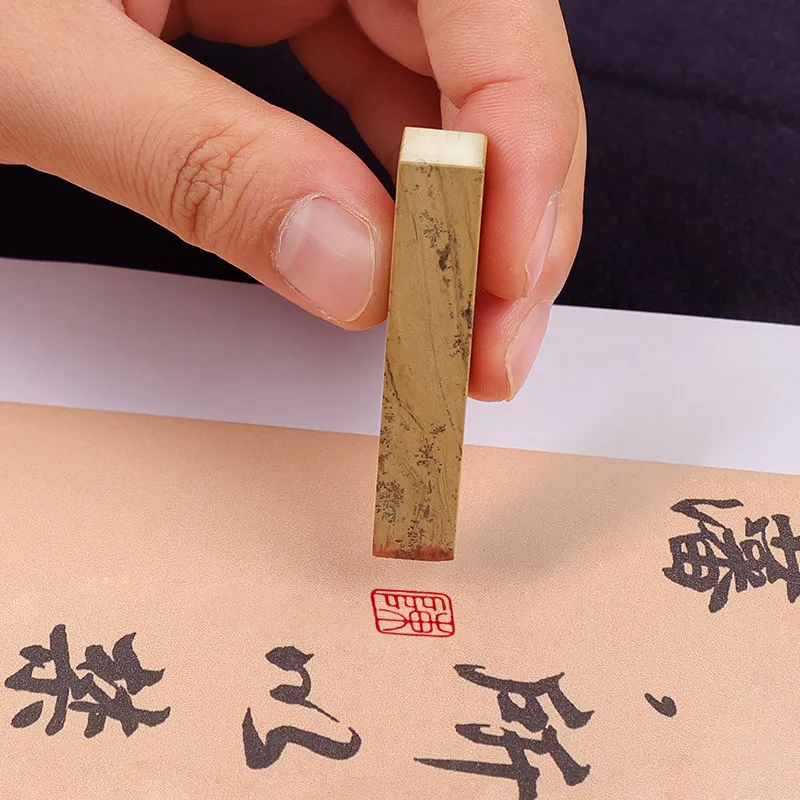 

Mini Natural Stone Finished Stamps Engrave Hard Pen Chinese Surnames Customized Seals Calligraphy Painting Personal Name Stamps
