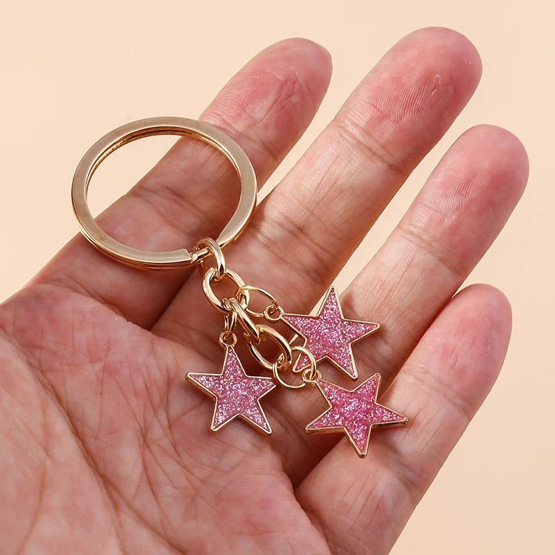 Aihua Y2K Schlüsselanhänger Kristall Stern Schlüsselanhänger für Frauen Männer Freundschaft Geschenk Handtasche Dekoration handgemachten Schmuck – Detail 26