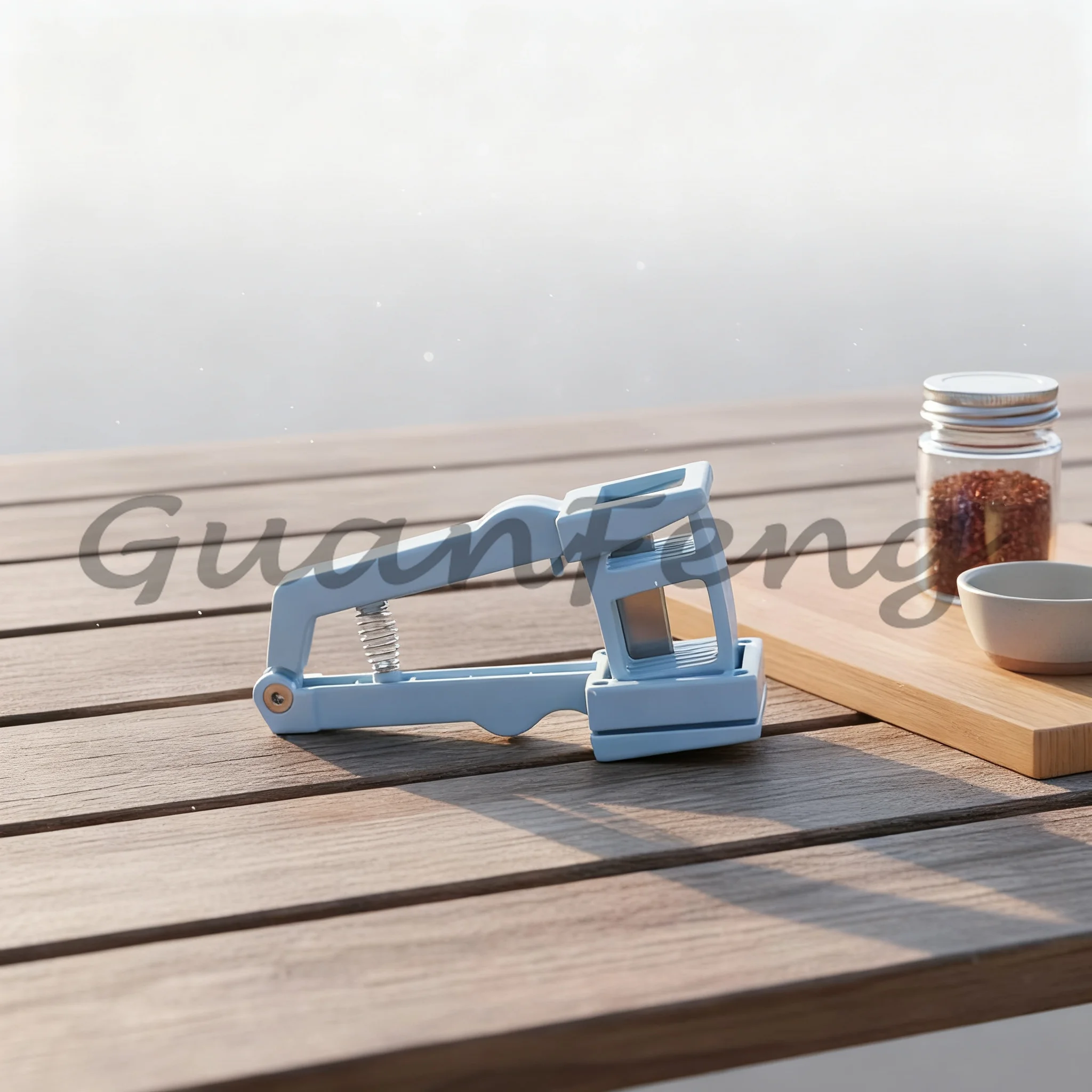 Garlic Slicer Pressure Cutter, Even Slice Garlic, Easy Operate Food Prep Tool for Barbecue Kitchen Use