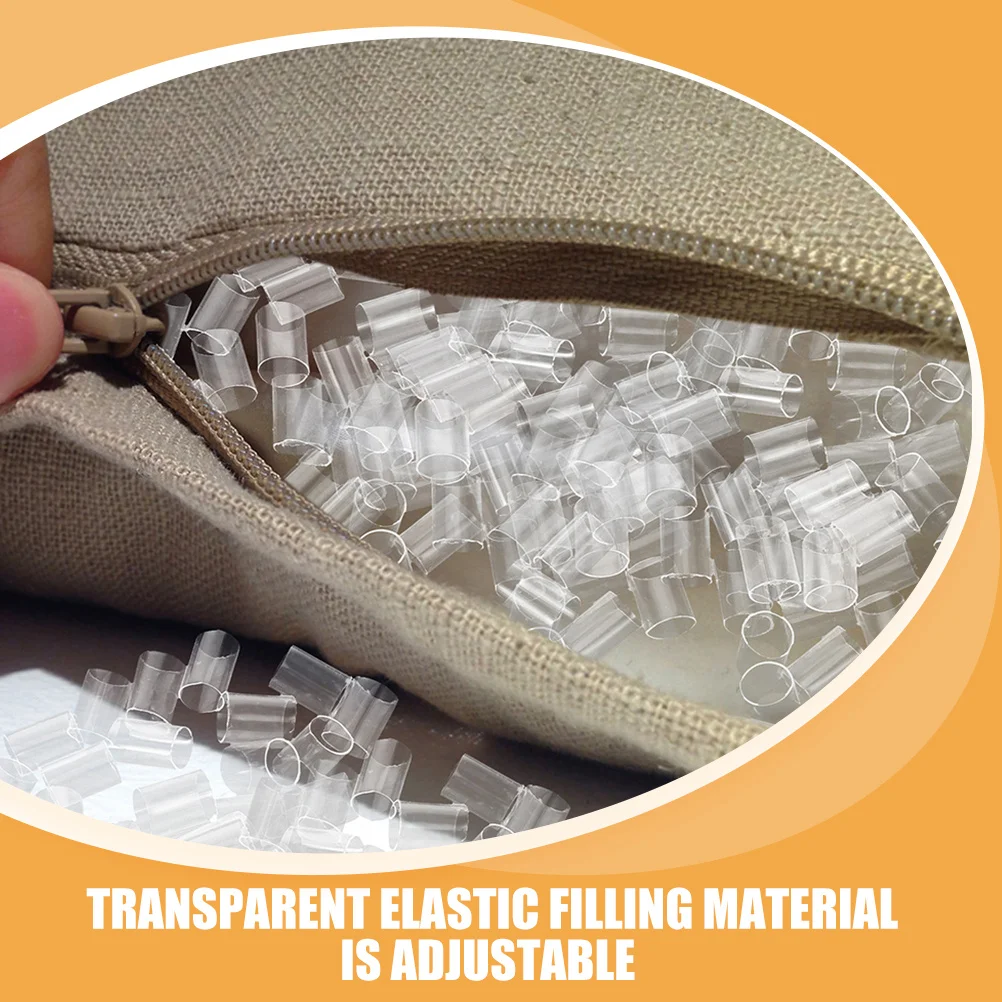 1 Bag Plastic Pillow Fillings Pe Soft Tube Insert for Throw Pillows Excellent Support Comfortable Neck Care Home Bedding Use