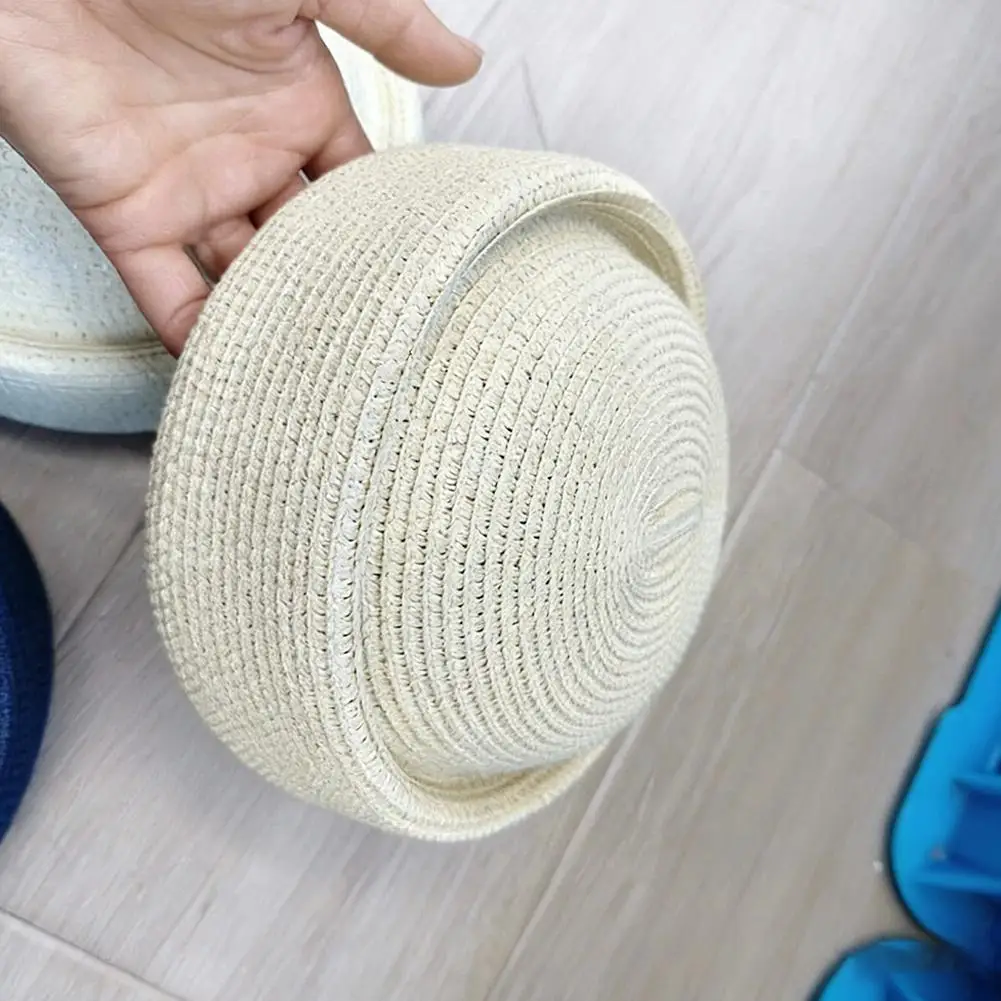 

Breathable Straw Medicine Box Hat Solid Color Beret for Women Sun Protection Summer Hat for Travel Artist Daily Look 56-58cm