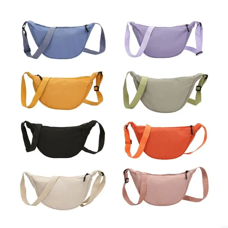 

D0UD Nylon Crossbody Bag Fashionable Dumpling Sling Bag for Women Men for Travel and Daily Commute