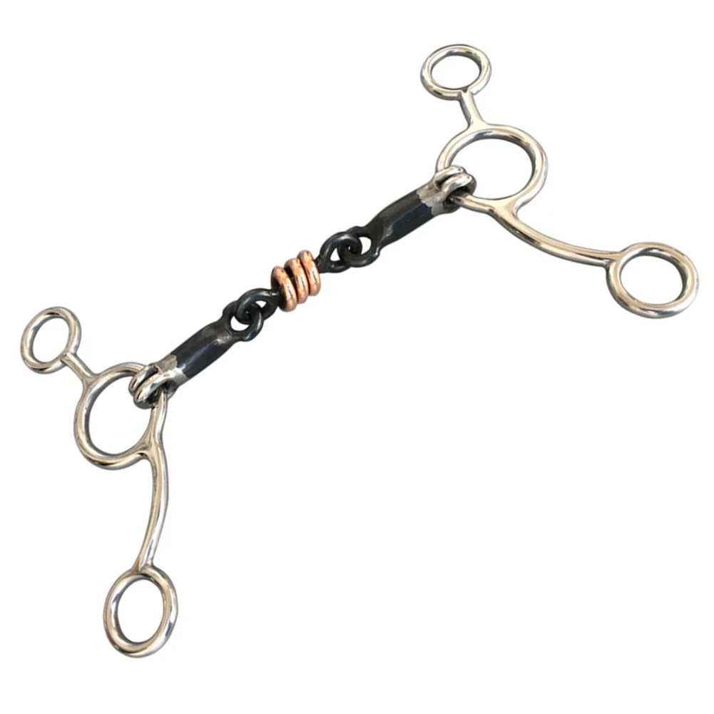 

Outdoor Part Horse Bit Copper Equestrian Length 13.5cm Polished Saddles Silver Sporting Stainless Steel High Quality