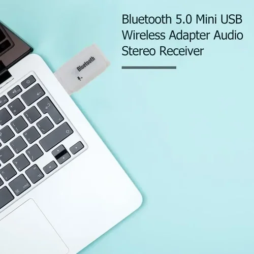 Imagen 2 del producto Adaptador USB Bluetooth 5,0 para ordenador, PC, altavoz, receptor de música, Kit de Cables para coche, manos libres