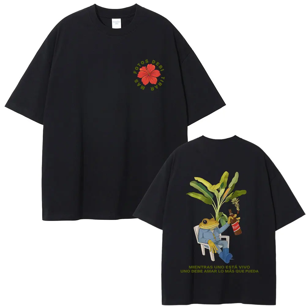 

Rapper Bad Bunny T-shirt Debi Tirar Mas Fotos DTMF World Tour 2026 T Shirt Men Women Fashion Vintage Hip Hop T-shirts Streetwear