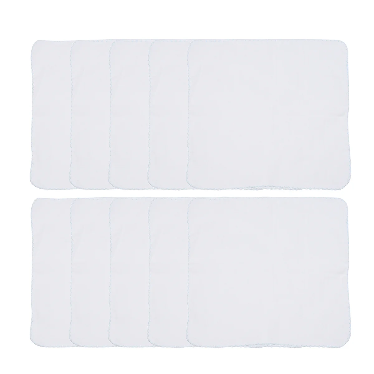 10Pcs Cotton Double-Layer Gauze Handkerchief Soft Breathable Saliva Towels Baby Feeding Nursing Towels Makeup Remover Cloth