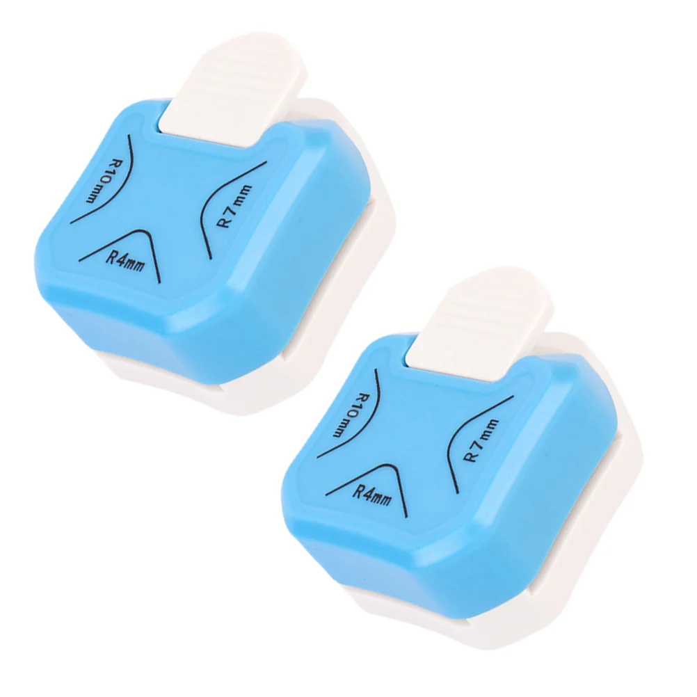 2Pcs Paper Corner Punch Multi Angle Edge Cutter Round Inverted Corner Trimmer Portable DIY Scrapbooking Craft Tool