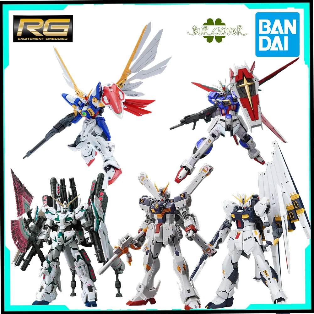 

Bandai оригинальный GUNDAM RG полная броня единорог Gundam Powered Impulse Gundam 1/144 аниме фигурка в сборе модель игрушки