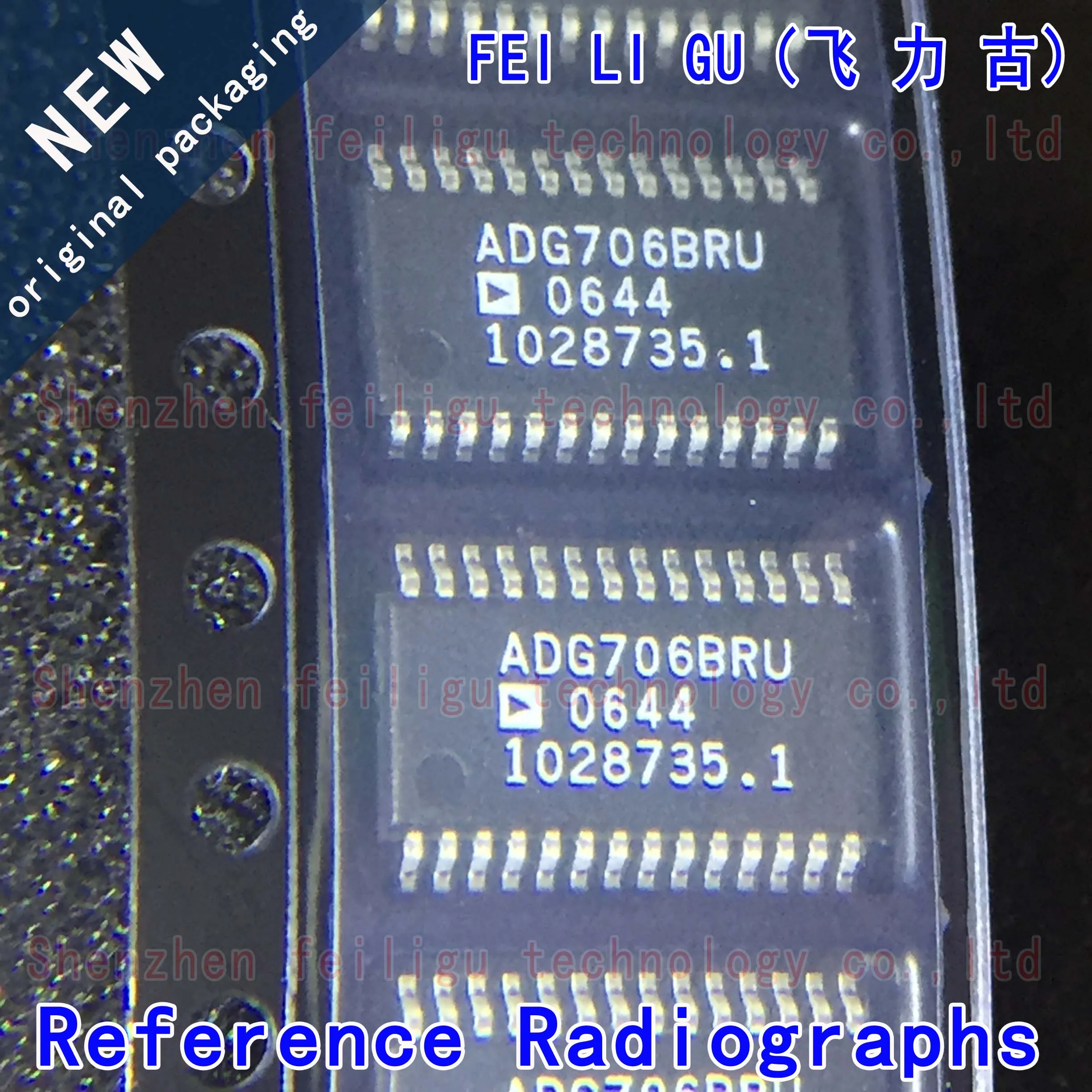 1/10/30PCS 100% New original ADG706BRUZ-REEL7 ADG706BRUZ ADG706BRU ADG706B ADG706 Package:TSSOP28 Analog Switch/Multiplexer Chip