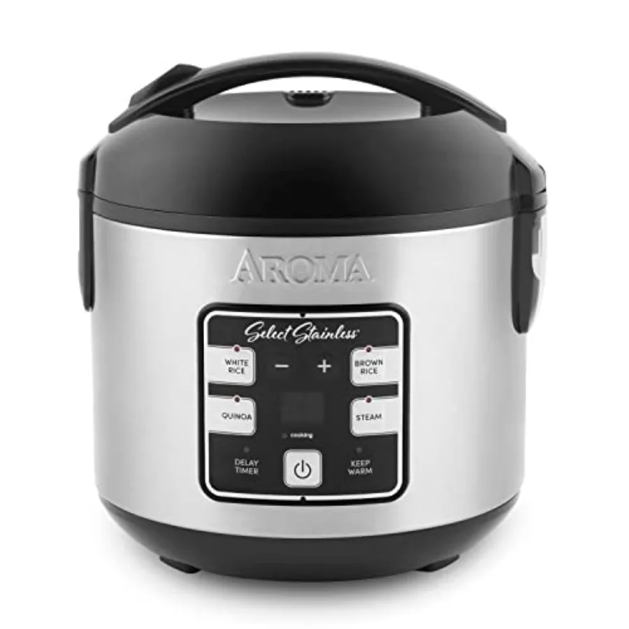 

® Select Stainless® Rice Cooker 4-Cup Uncooked / 8-Cup (Cooked) 2 Qt Stainless Steel Inner Pot Multicooker Steamer Stainless St