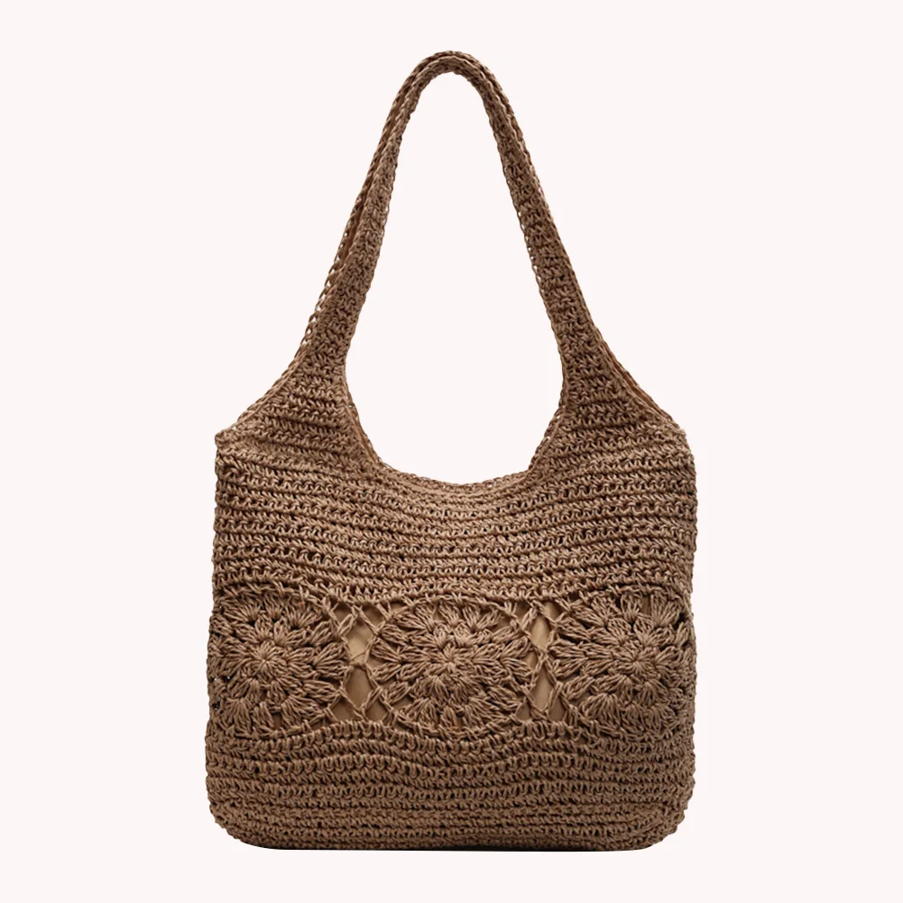 

Large Straw Beach Bag Summer Shoulder Bag Woven Tote Bag Handbag Shoulder Purse for Women Travel Vacation
