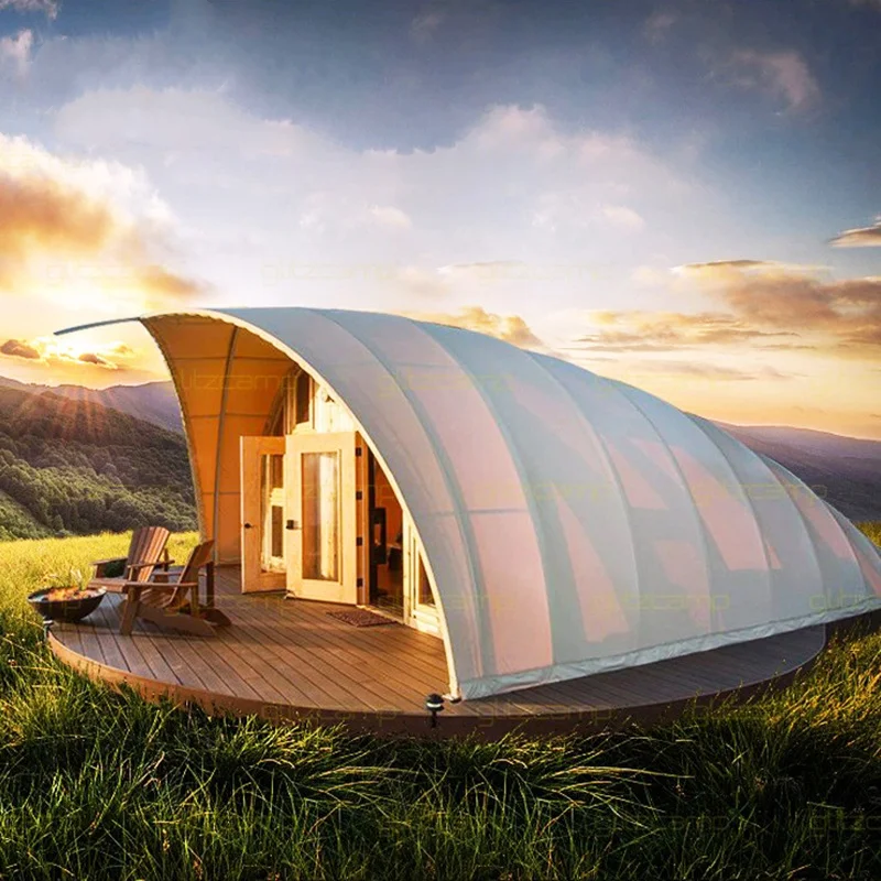 Shell shape tent, lucky outdoor luxury vacation tent, camping hotel tent