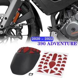 Guardabarros delantero para motocicleta ADVENTURE ADV, extensión de protección trasera, ABS, color negro, 390, 2020, 2021, 2022