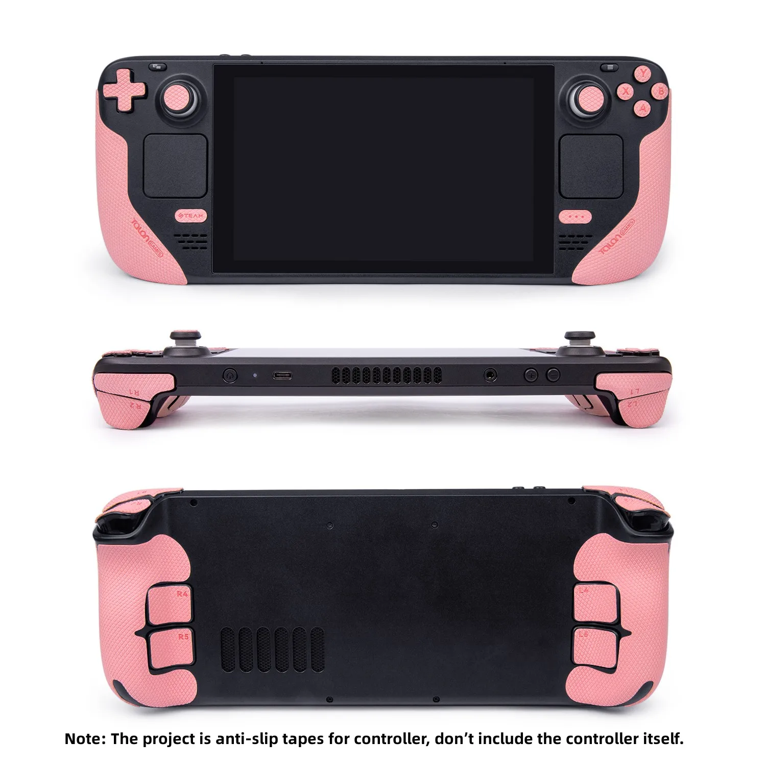 TALONGAMES Pro Version Controller Grip Tape Compatible with Steam Deck,Buttons,Trigger,Non-slip Anti Sweat (Light Pink) 1