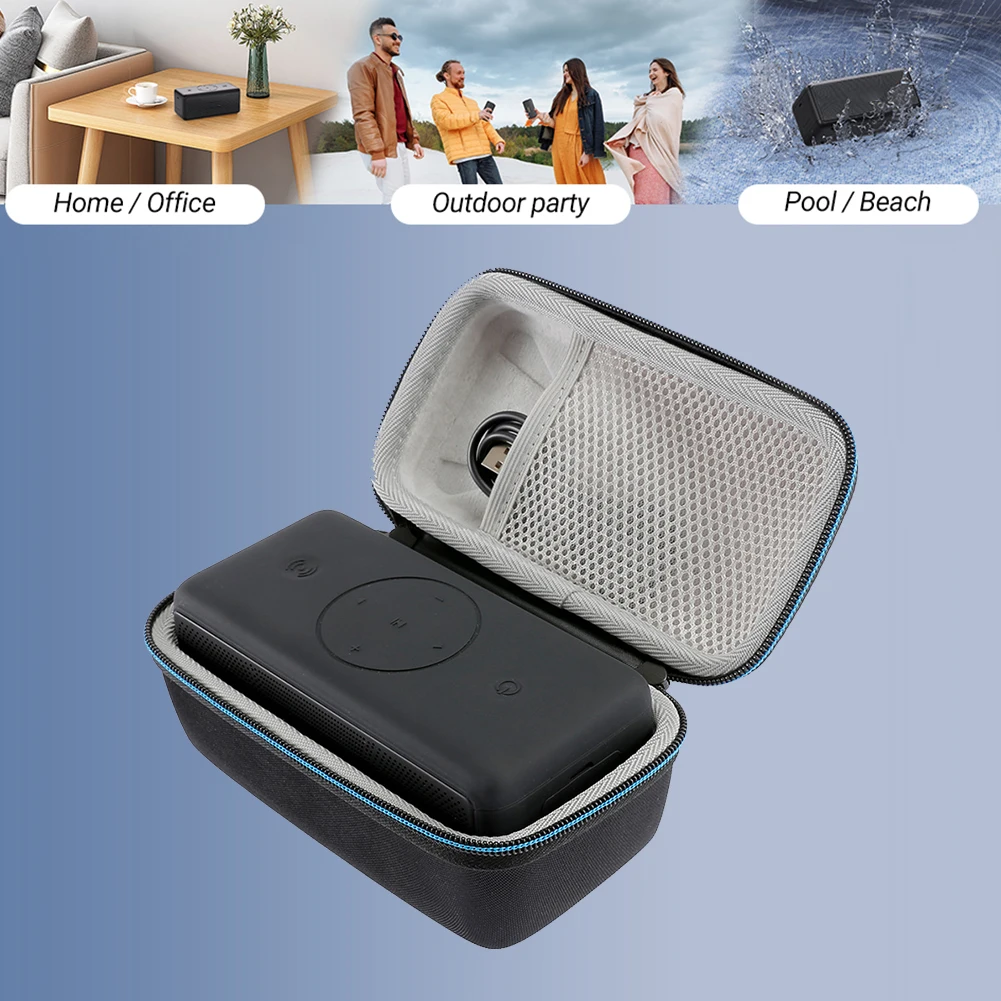 Hard EVA Speaker Carrying Case for BOGASING M5 Waterproof Speaker Protective Box Travel Carrying Bag Speaker Bag Accessories