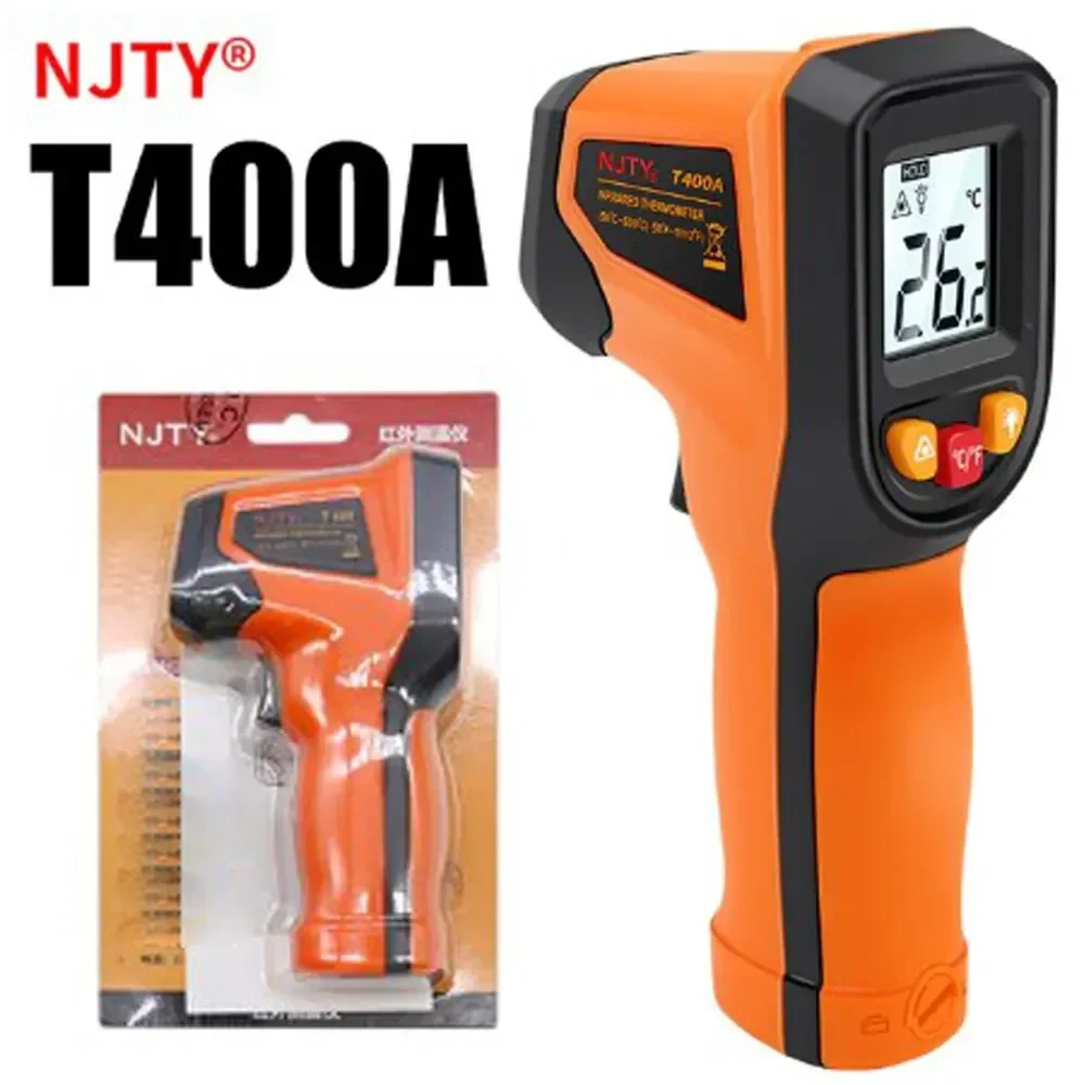 NJTY T400 T400A T600 T600A Digital Infrared Thermometer Laser Thermometer Non Contact Laser Thermometer Industrial Tool