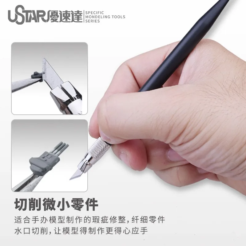 Hobby modeling Tool Model Rotary Pen Knife Thin Blade Pen Knife Set Covering arc cutting tool