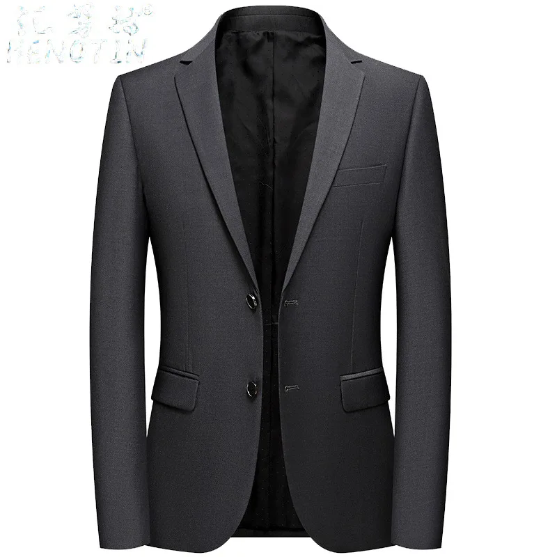 (120) Suit slim wedding dress solid color business casual formal wedding small suit jacket men