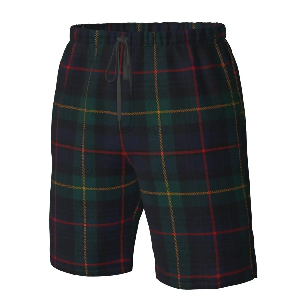 Farquharson Scottish Tartan Trunks Beach Board Shorts Casual Quick Dry Swim Summer Men Pants
