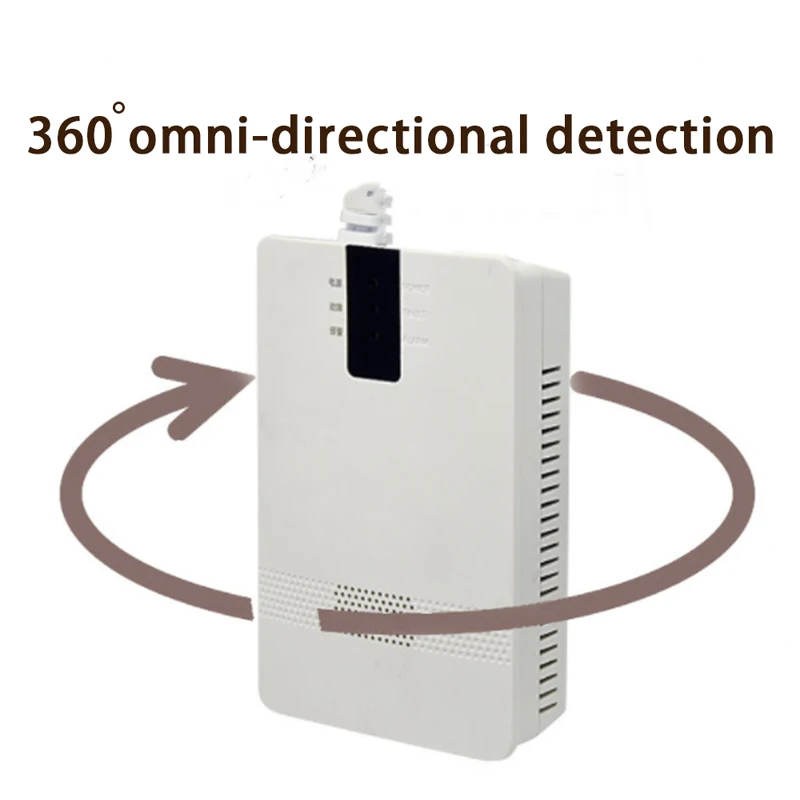 JKD-812 AC Plug Smart Gas Leakage Sensor Combustible Methane Propane CH4 LPG Natural Gas Detector Alarm With Indication Light