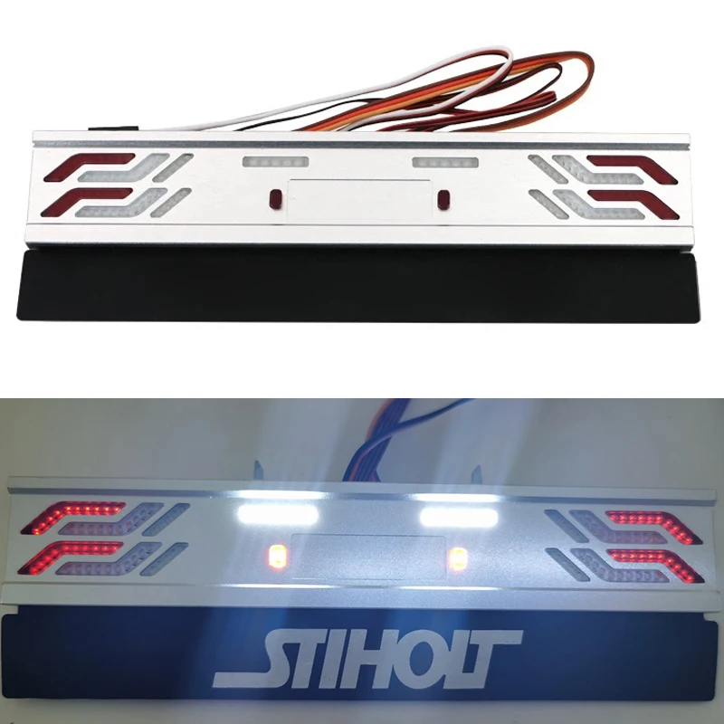 

LED Simulation Metal Taillight for 1/14 Tamiya RC Truck Car Scania 770S BENZ 3363 VOLVO FH16 MAN Diy Parts Toys