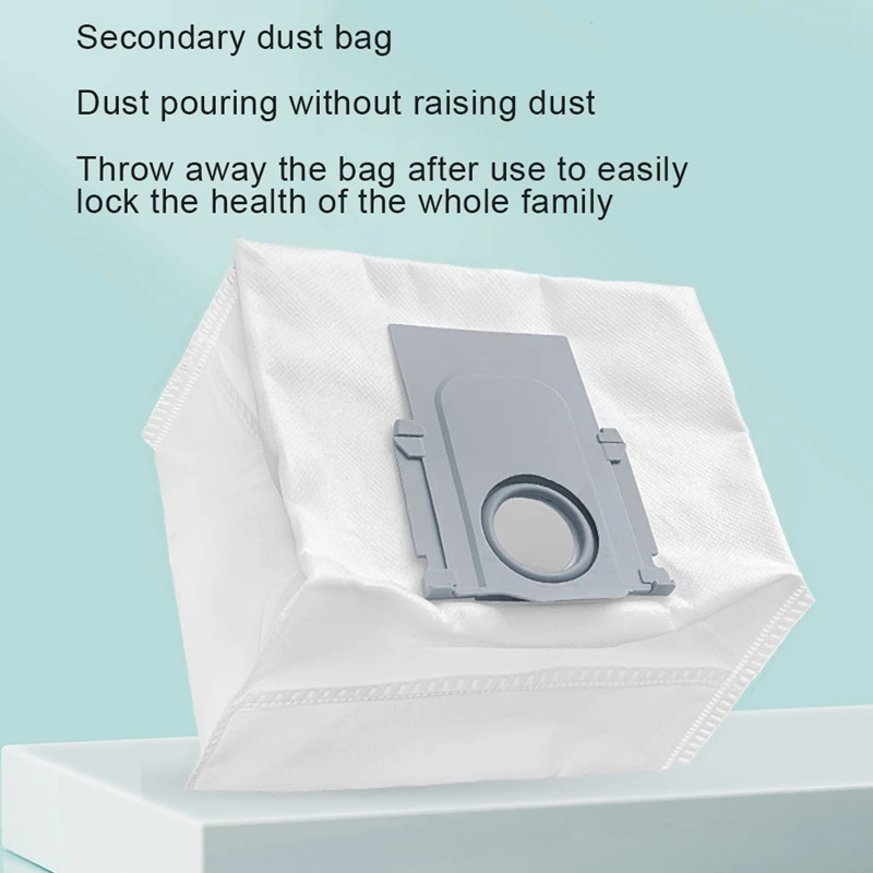 อุปกรณ์เสริมถุงเก็บฝุ่นสำหรับ Xiaomi Roborock Q7สูงสุด/Q7สูงสุด +/หุ่นยนต์ดูดฝุ่น T8อะไหล่กล่องเก็บฝุ่น