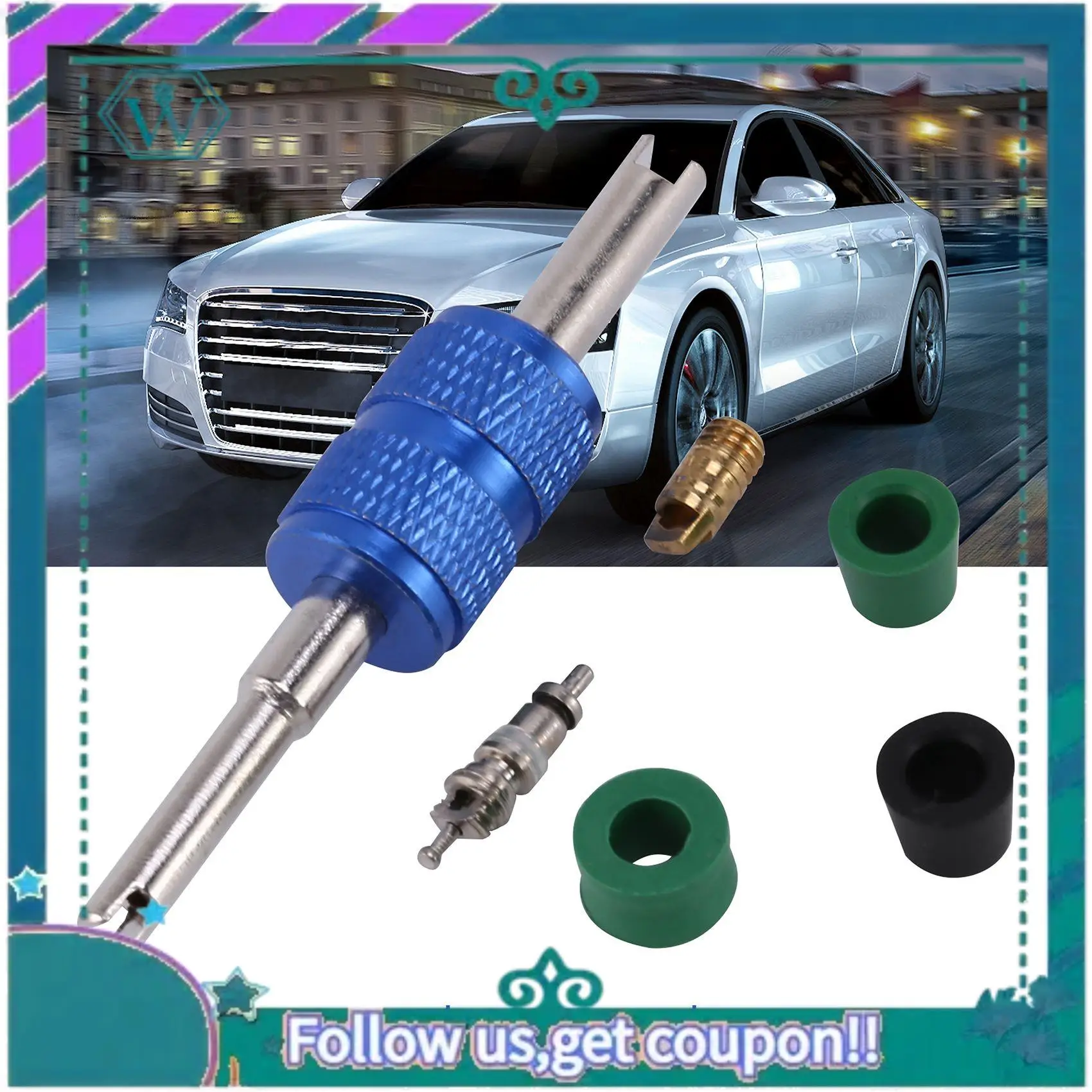 

AA92-71Pcs A/C Air Conditioning Valve Core R12 R134A Refrigeration Valve Core R12 / R134A AC Master Valve Core Repair Kit