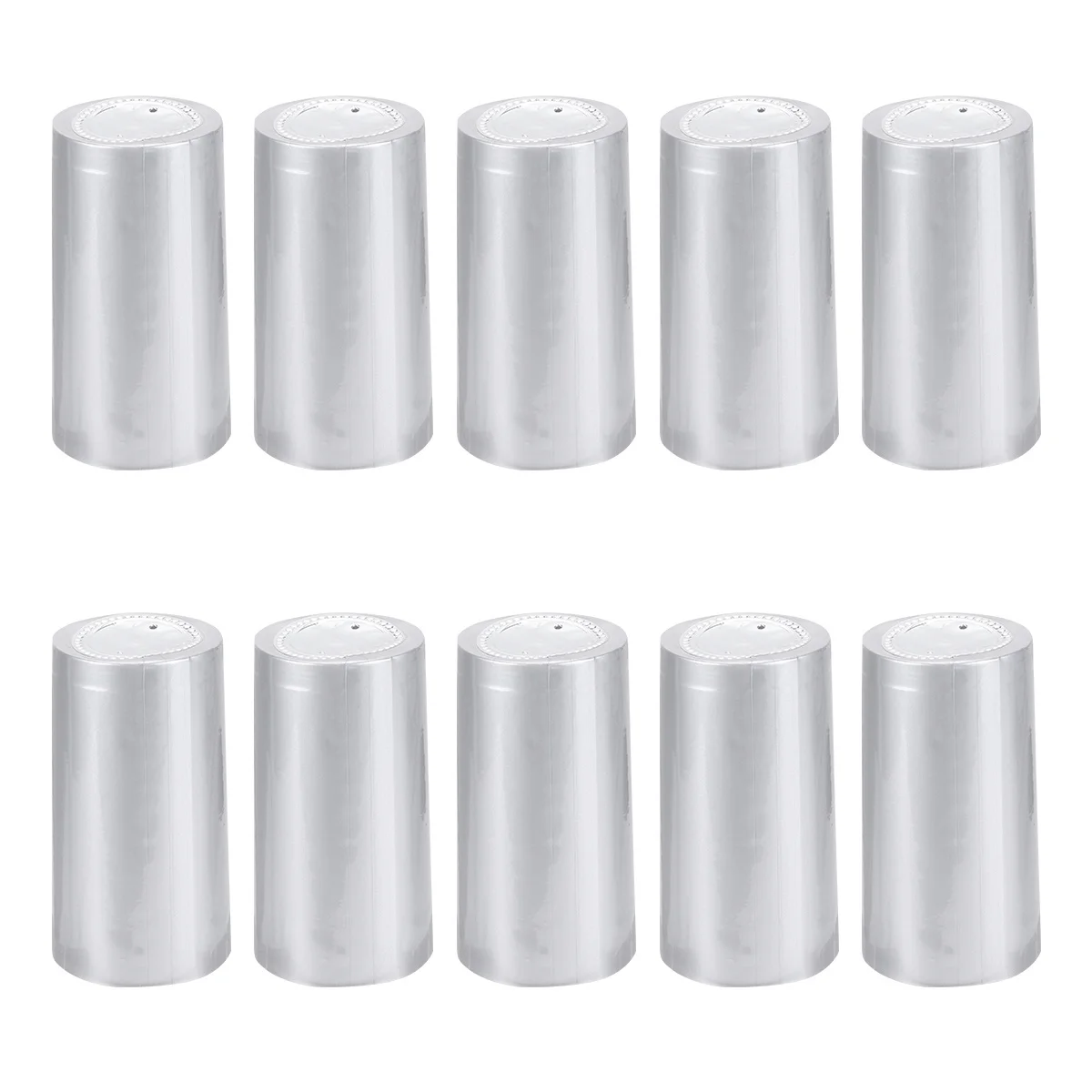 

100pcs Wine Bottle Sealing Film Transparent Heat Shrink Caps for Bottles Easy Plastic Professional Look