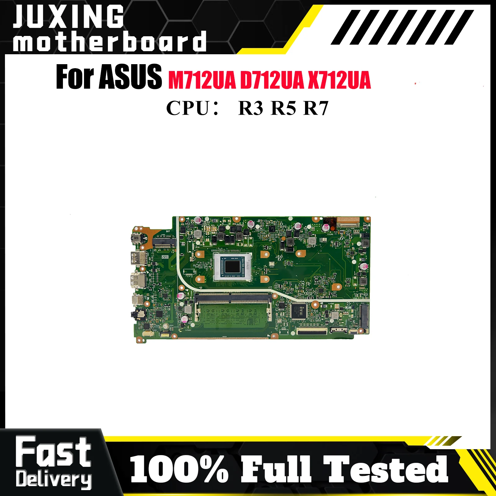 

X712UA Материнская плата для ноутбука ASUS VivoBook X712UA D712UA M712UA X712U Материнская плата для ноутбука с процессором R3 R5 R7 100% tests OK stk