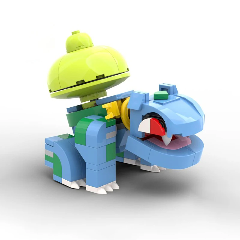 128-teiliges Pokemensdaa Bulbasaursad Moc-Baustein-Set – niedliches Spielfigur-Steine-Set, Figurenmodell für Ausstellung und Fans als Geschenk