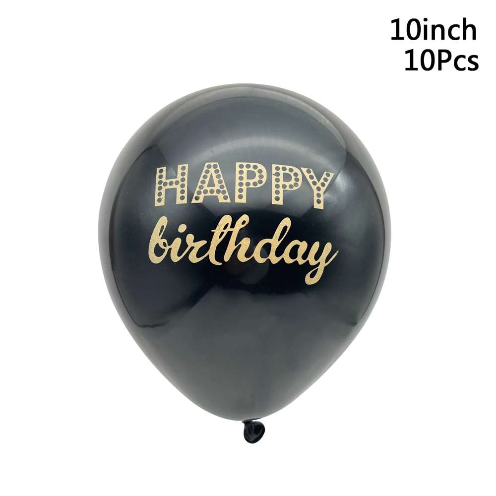 10 Stücke 10 zoll Alles Gute Zum Geburtstag Latex Ballons Helium Konfetti Luft Globos Kinder Erwachsene Geburtstag Party Ballons Dekoration Lieferungen – Detail 1