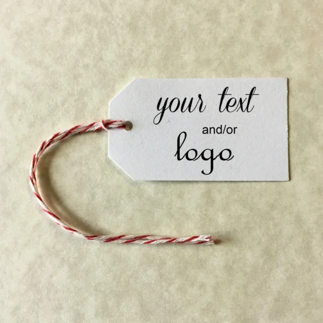 50 adet Mini Bagaj Tarzı Etiketi - özel baskılı etiket hediyeler ürünler parti etiketi kişiselleştirilmiş metin/görüntü 1.25