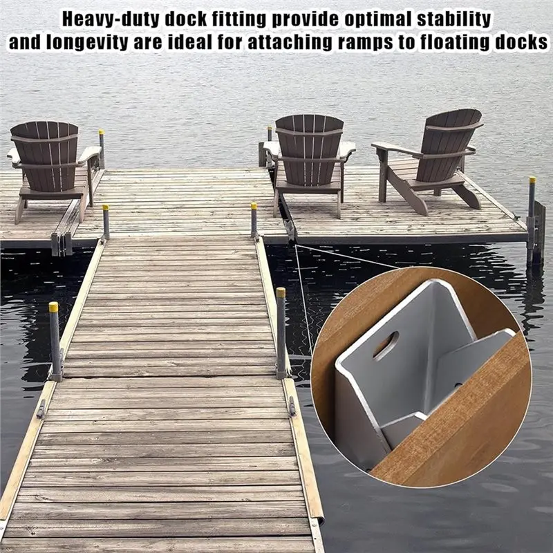 Cerniera per connettore dock stazionario con bordo d'amica zincato in materiale di acciaio in lega ABJY, durevole e affidabile per l'uso marino