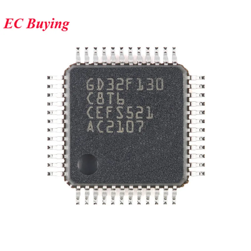 5Pcs/1pc GD32F130C8T6 GD32F130 GD32F 32F130C8T6 LQFP-48 ARM Cortex-M3 32-bit Microcontroller MCU IC Controller Chip