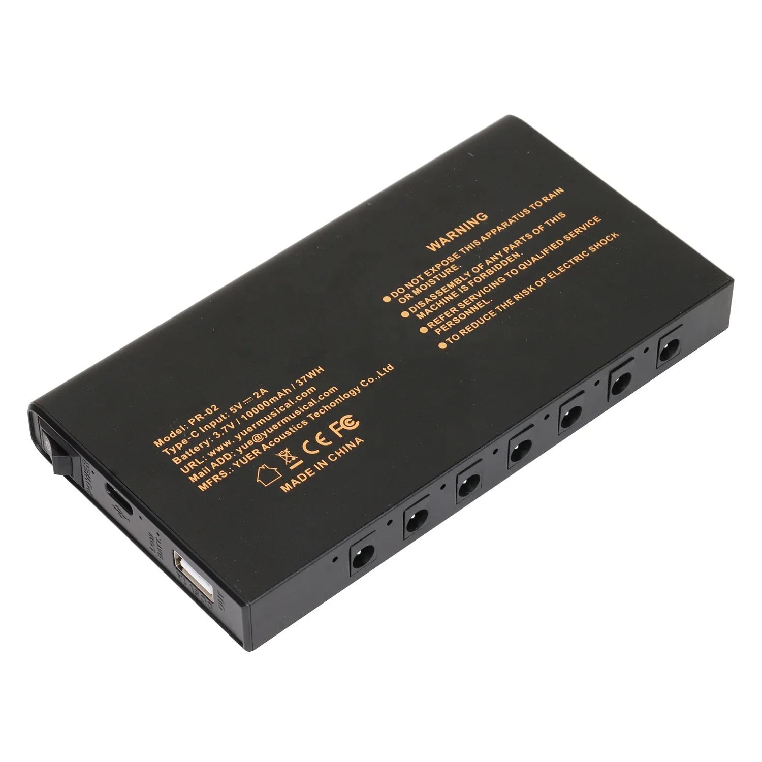 

Hooqu Portable Guitar Effect Power Supply Single Block Effector Power Supply Low-noise And Stable Voltage Instrument Power Suppl
