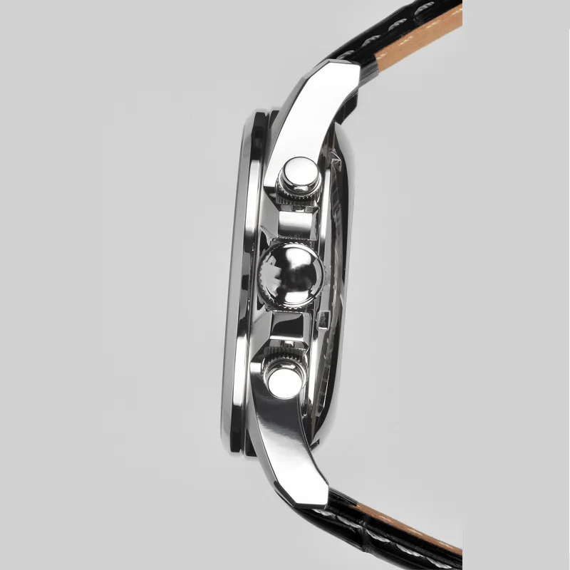 Relógio masculino de negócios multifuncional à prova d'água pulseira de aço inoxidável 7750 relógios mecânicos automáticos vidro safira