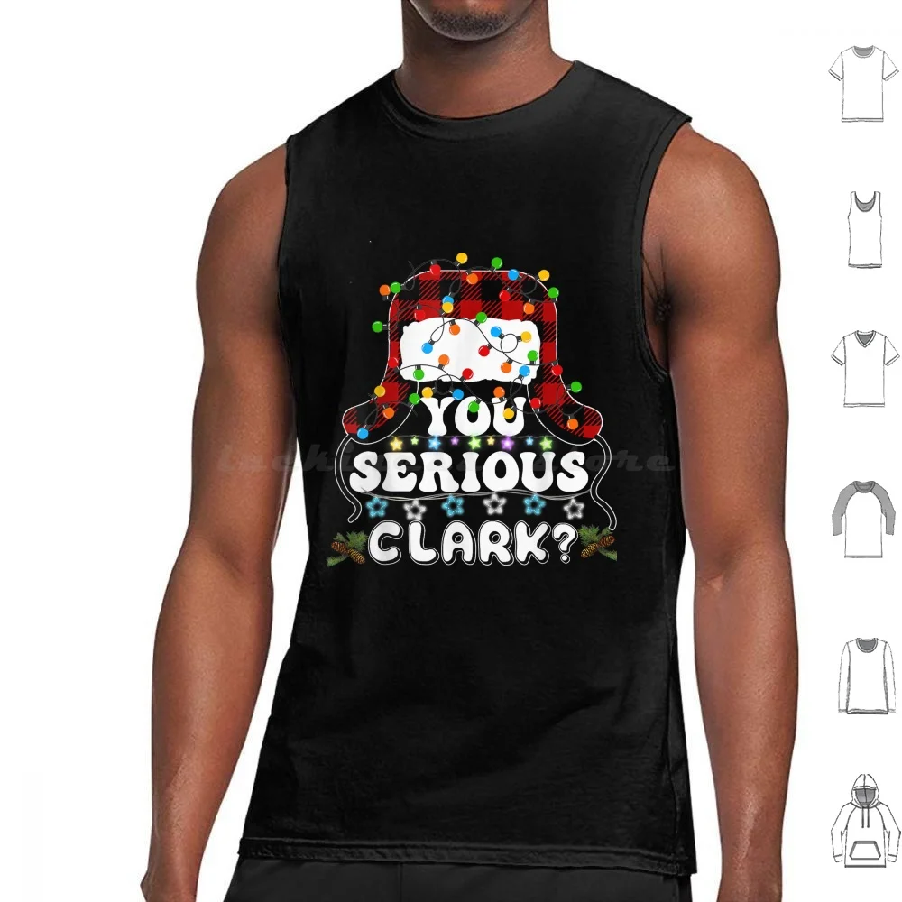 U Serious Clark Christmas Vacation Ugly Christmas Sweater Tank Tops Vest Sleeveless U Serious Clark Christmas Vacation Ugly