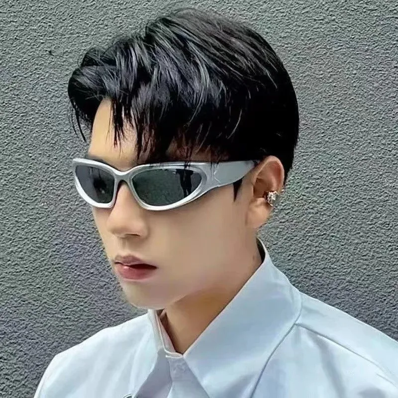 1/3PCS Popular Women's Sunglasses Punk Cycling Sun Glasses Men Goggle Shades Mirror Colorful Y2K Eyewear Accessories view 4