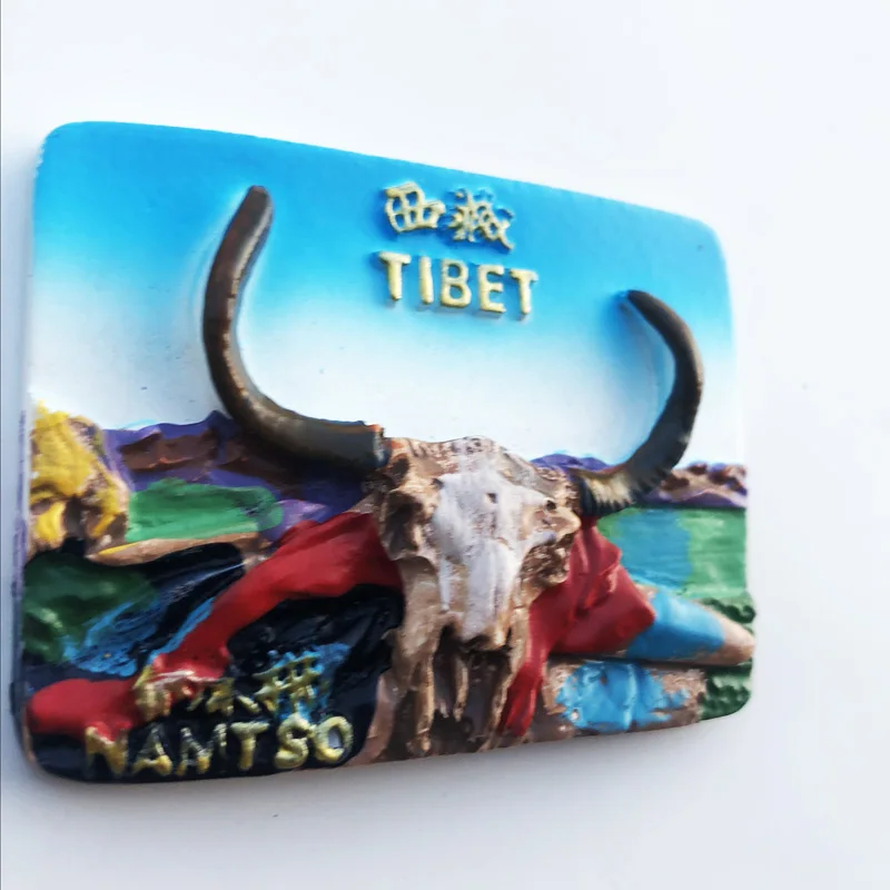 China Xizang Yak Style Fridge magnet Gift Resin Decoration Message Sticker Tourist Souvenir