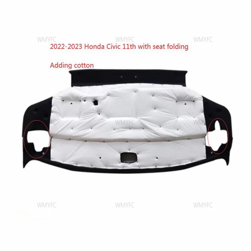 For 2016-2023 Honda Civic 10th and 11th trunk soundproofing cotton top insulation and shock-absorbing cotton of the trunk wmyfc