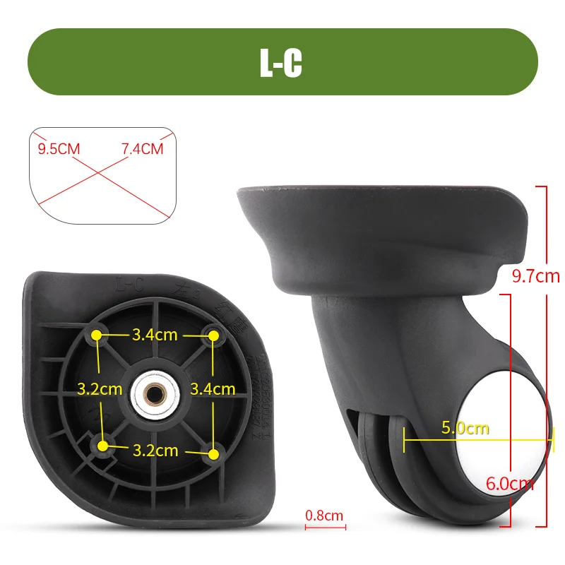 Spare Parts for Hongying Suitcase L-C Universal Wheels Repair Luggage Accessories Mute Smooth Durable