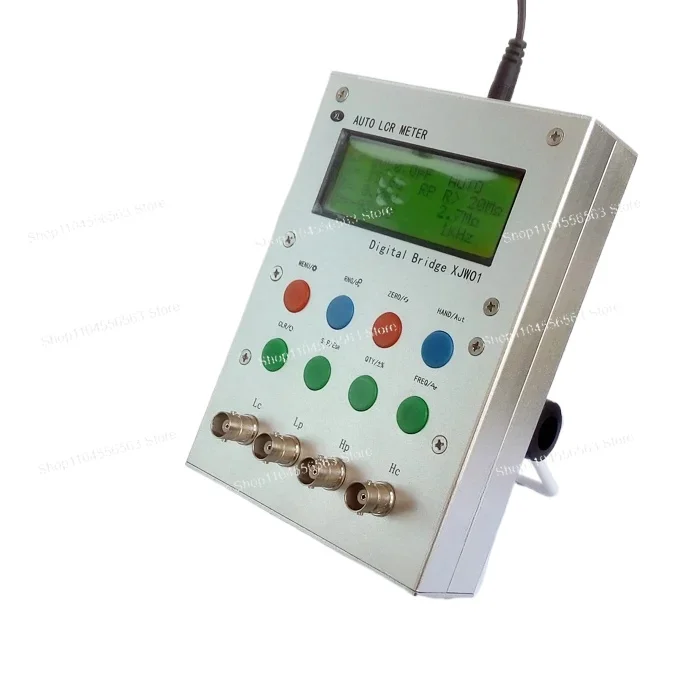 

XJW01 LCR Цифровой мостовой тестер Тестер точности 0,3 Сопротивление, индуктивность, емкость, измеритель ESR, готовый металлический корпус