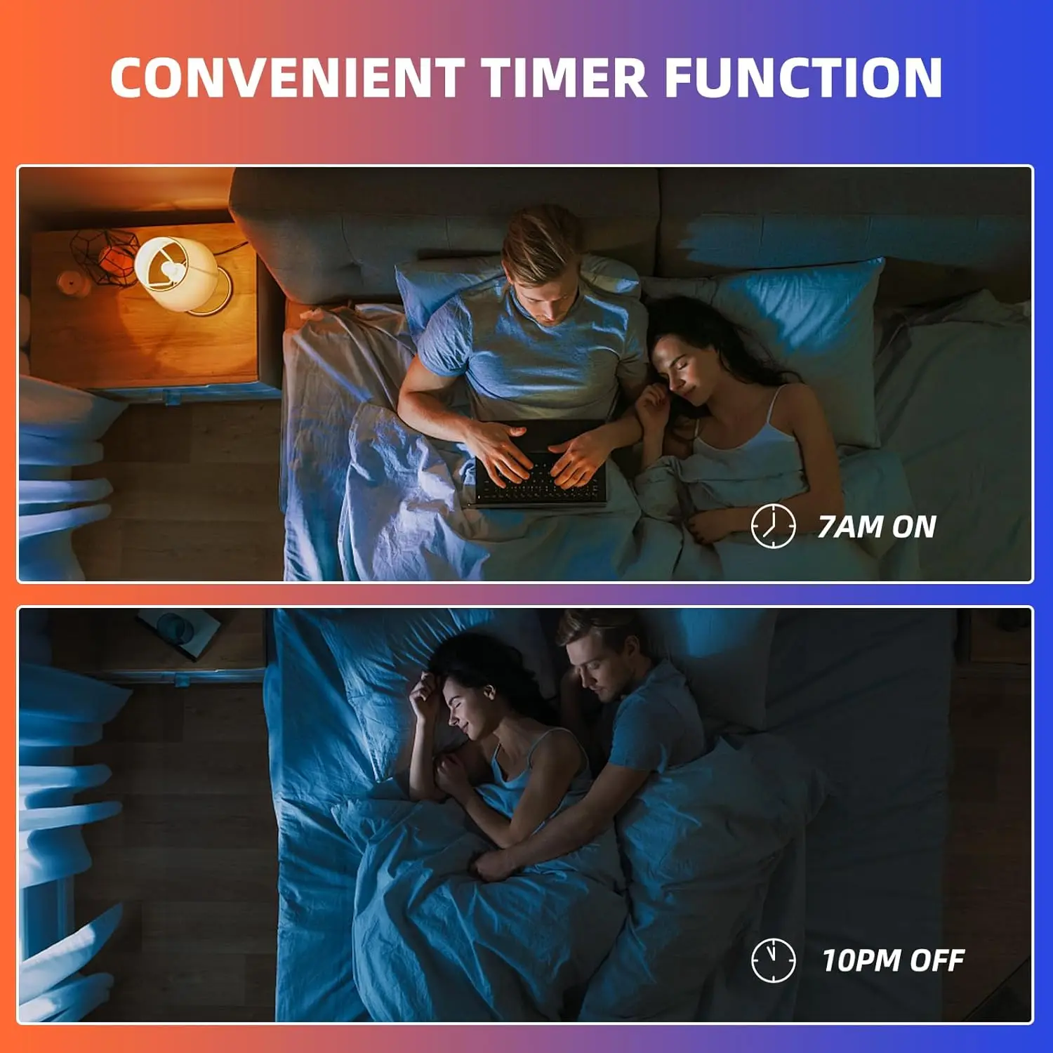 2 Buah Bohlam Lampu Pintar OPPLE 9W Setara 60W Bohlam Lampu LED RGB Dapat Diredupkan Berubah Warna Penuh