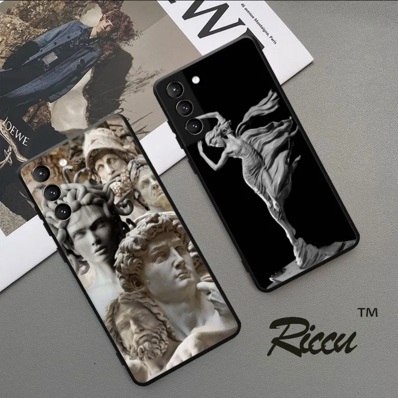 Greek mythology digital  Phone Case For Samsung Galaxy S22 S21 S20 FE Ultra S10 S9 Plus S10e Note 20Ultra 10Plus Cover